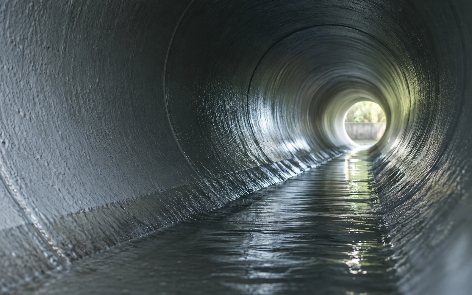 Concept image of a rehabilitated pipe interior