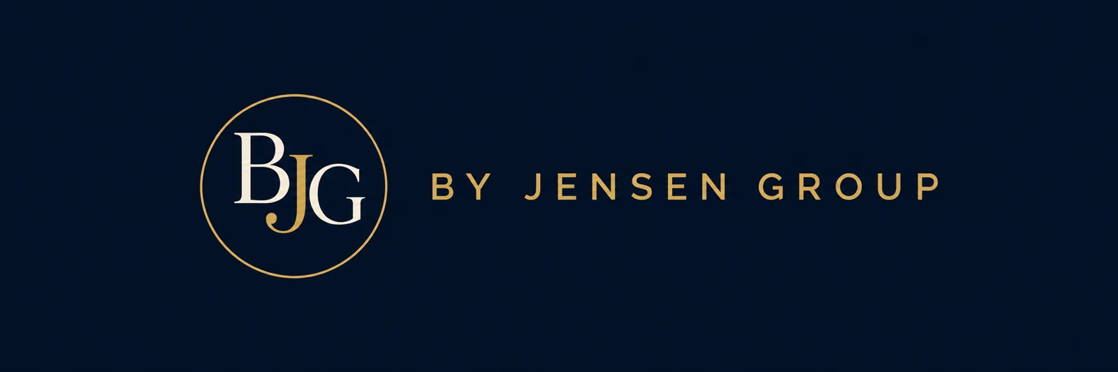By Jensen Group navy and gold logo